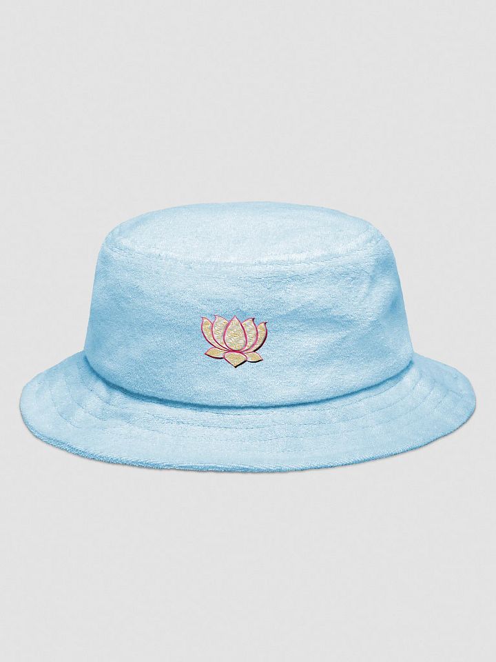 Golden Lotus Terry Cloth Bucket Hat product image (1)