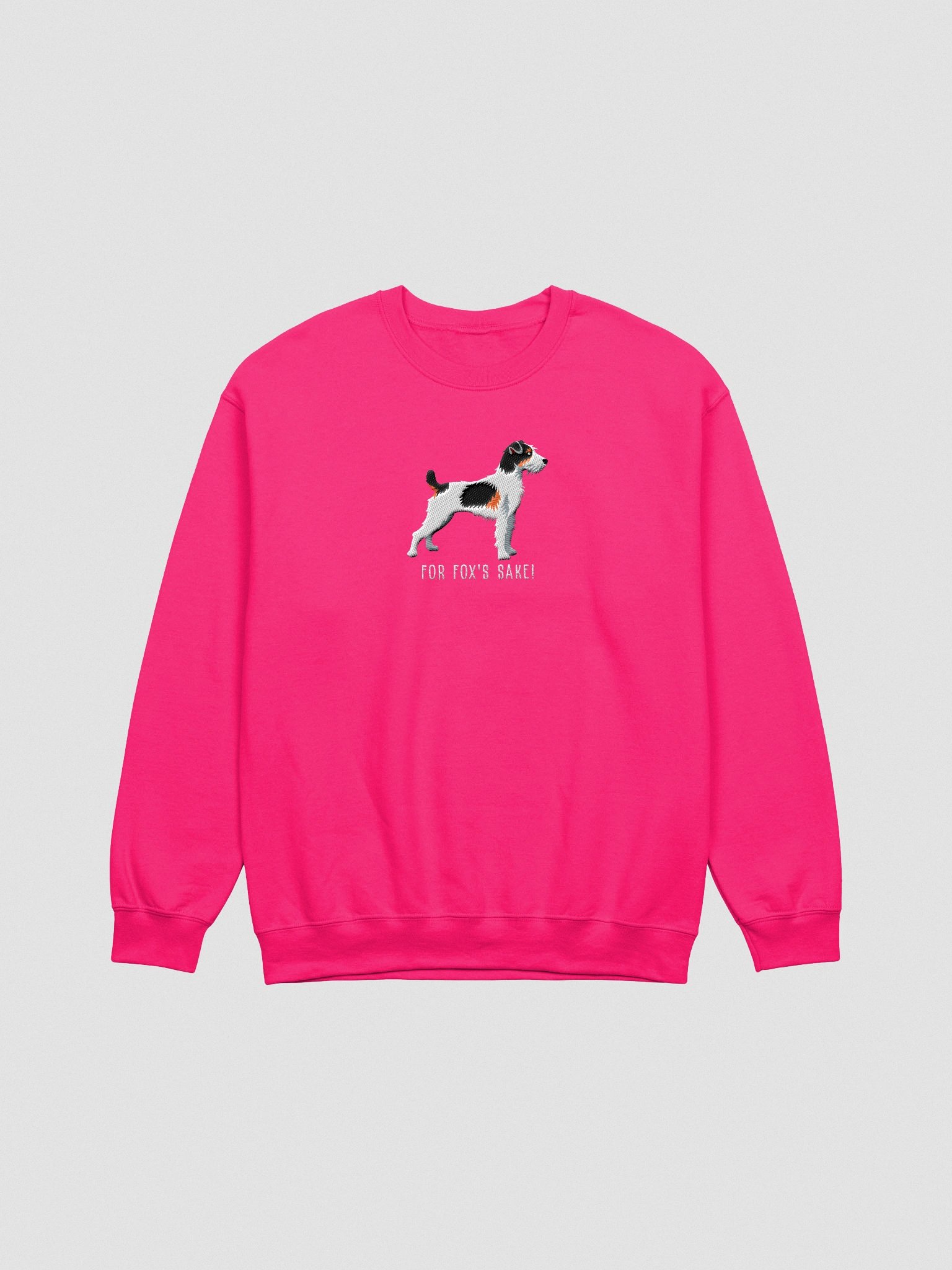 For Fox's Sake! Sweatshirt (Embroidered) of a Parson Russell Terrier(Tricolor) product image (4)