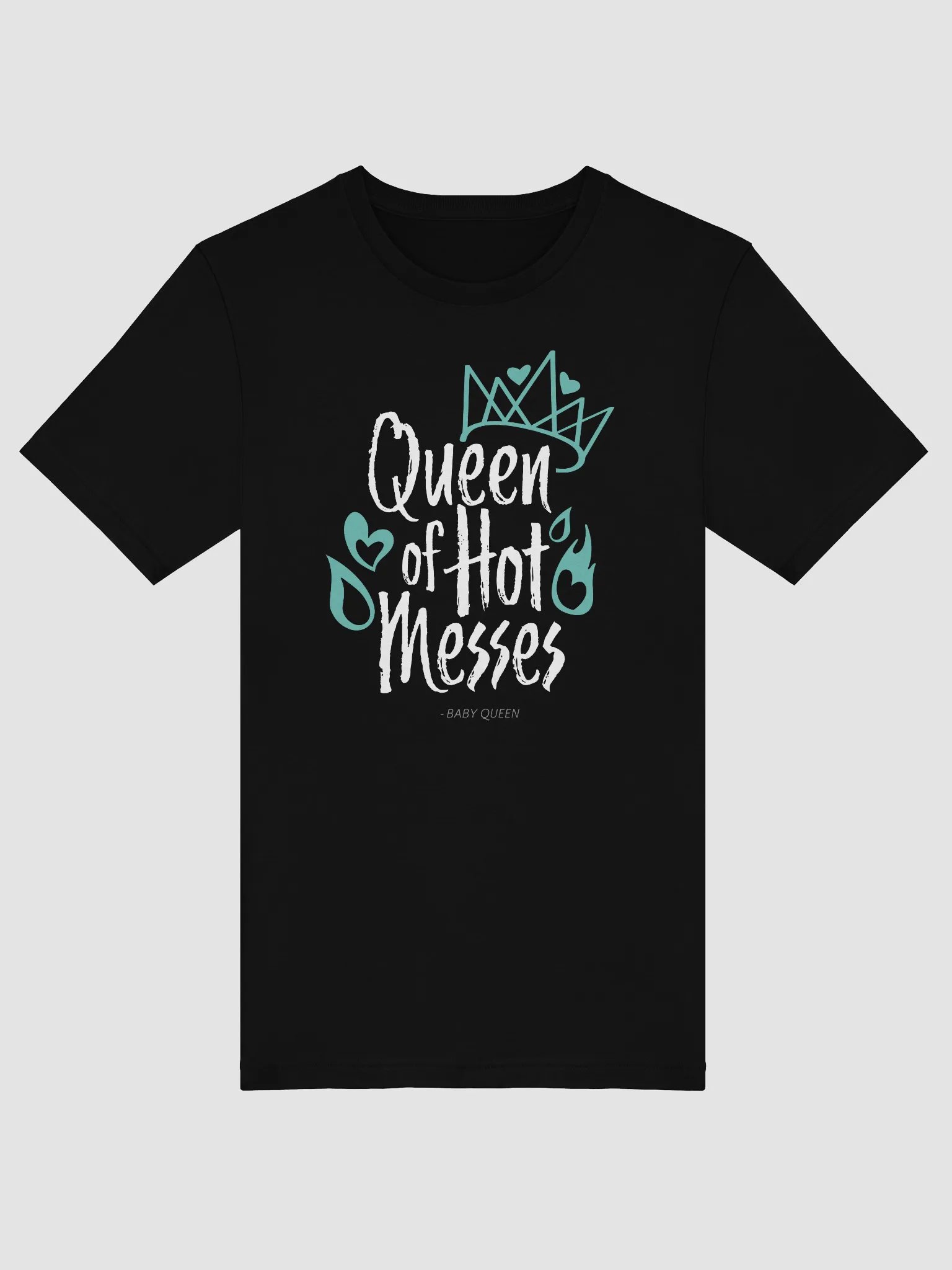 Queen of Hot Messes Short Sleeved T-Shirt (Dark Colours) product image (5)