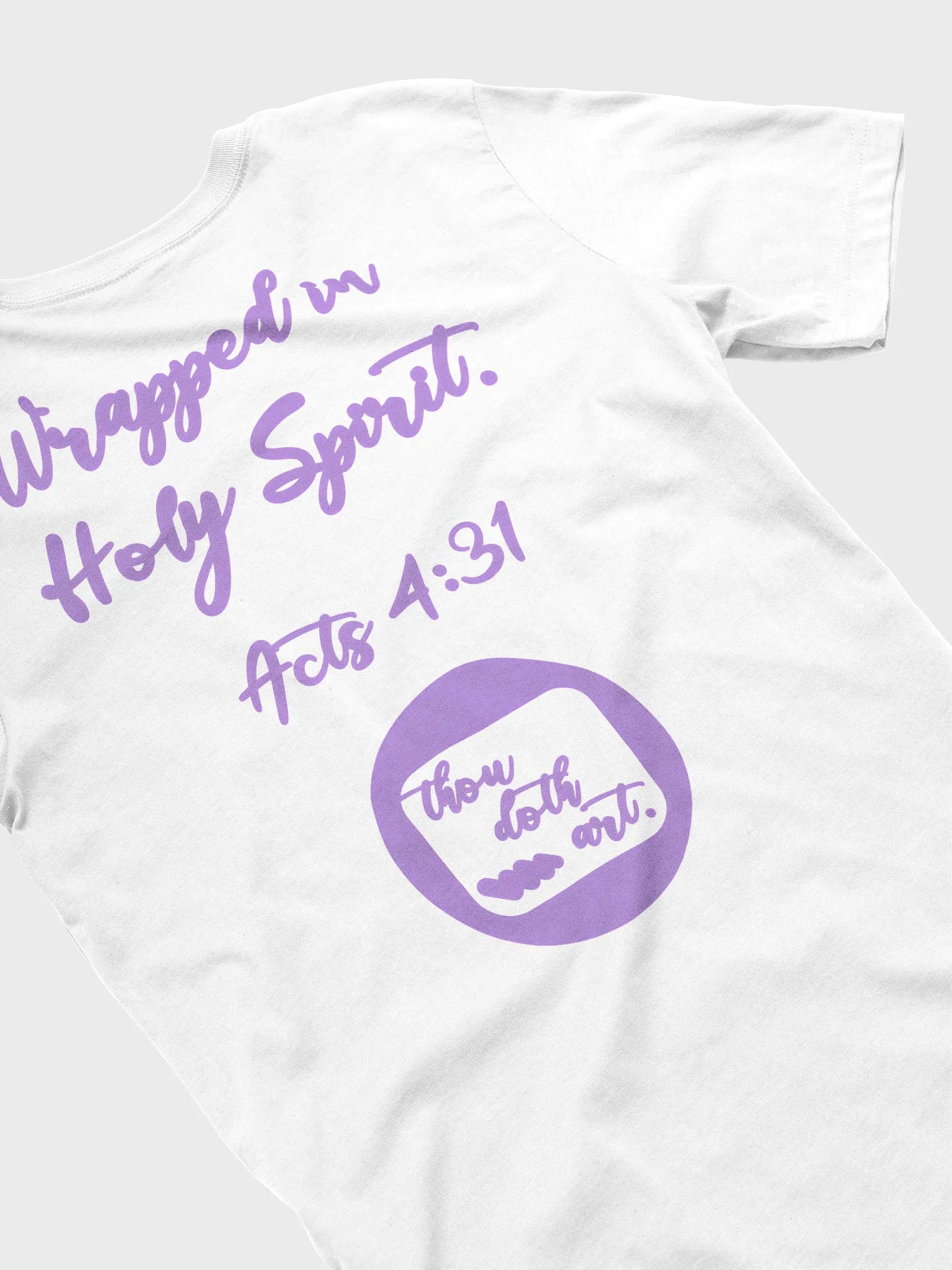 WRAPPED IN HOLY SPIRIT _ LAVENDER TEE product image (2)