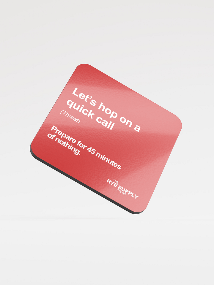 'Let’s Hop on a Quick Call' Coaster product image (1)