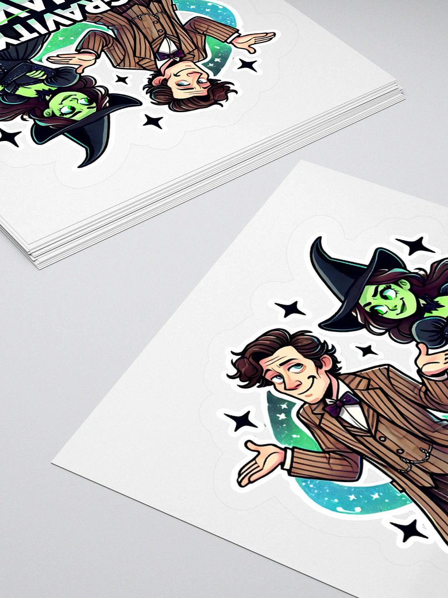 Defying Gravity Schmavity Stickers – Kiss-Cut Broadway Sci-Fi Crossover Vinyl Decals product image (4)