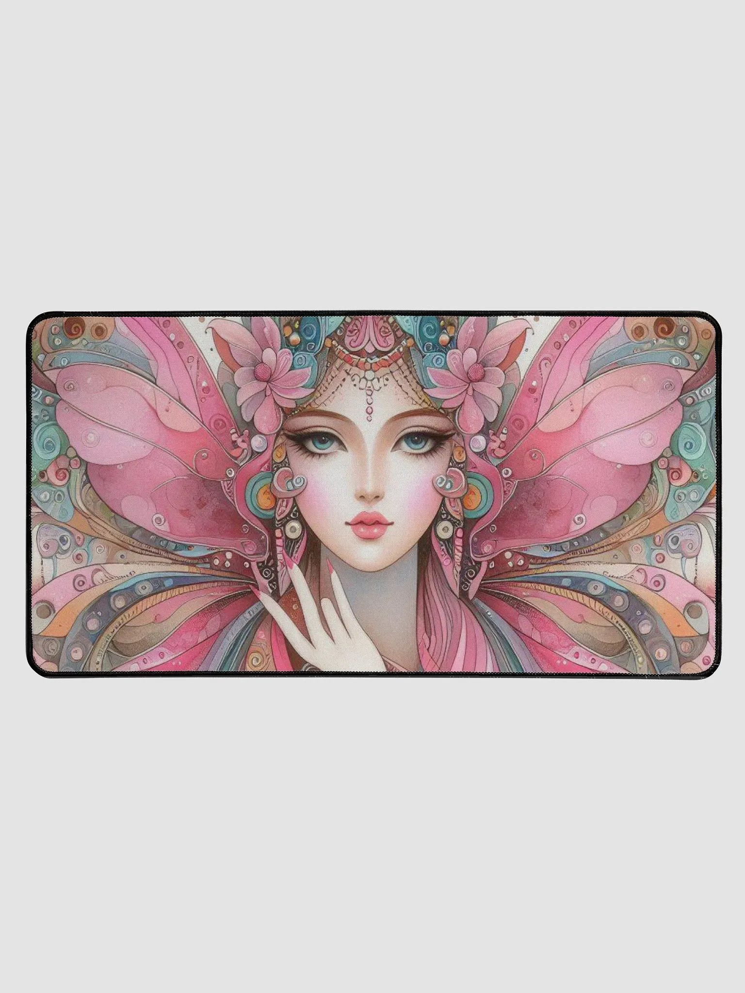 Butterfly Woman Desk Mat product image (1)