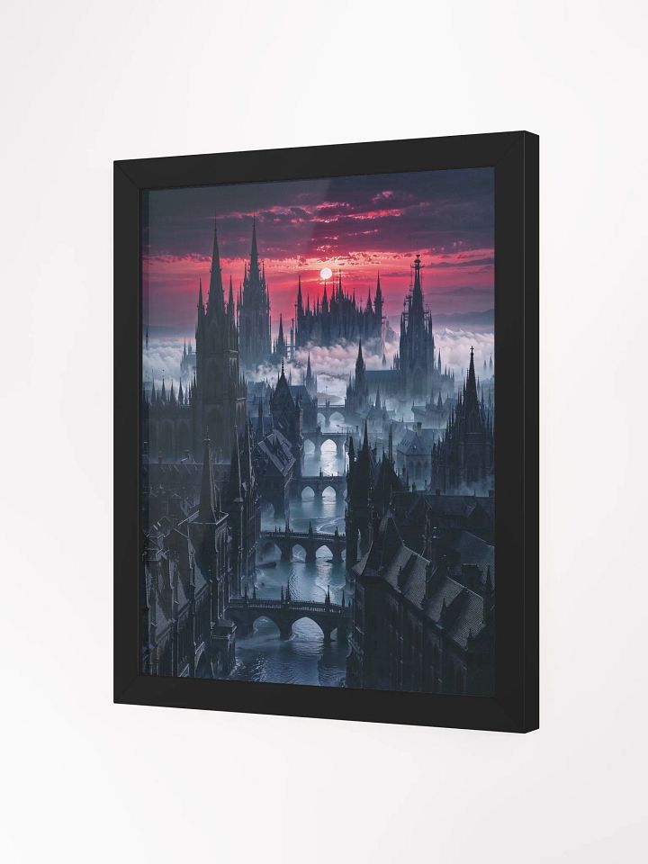 Crimson Dusk Over the Forgotten Realm Framed Print product image (7)