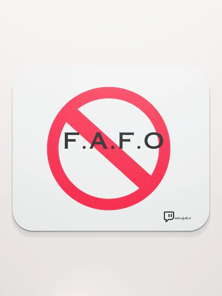F.A.F.O Mouse Pad w/ logo product image (2)