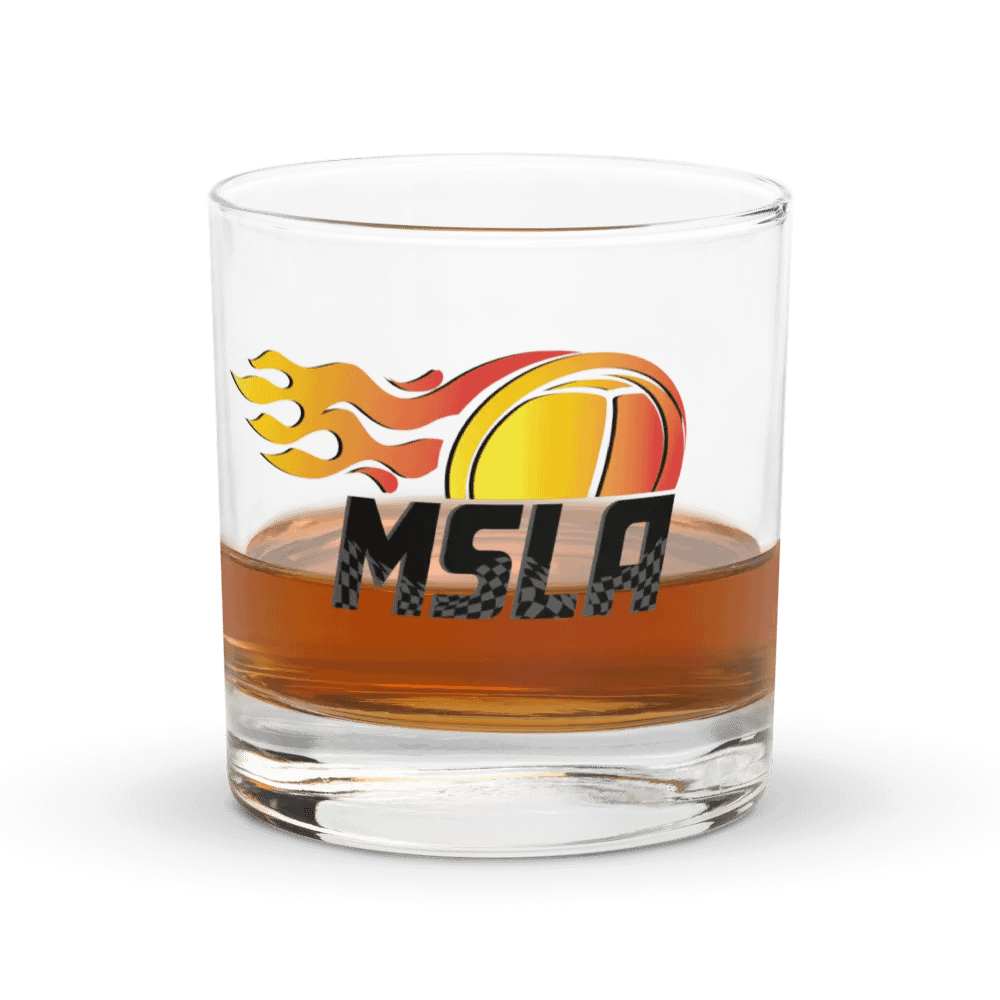 MSLA Logo Rocks Glass product image (1)