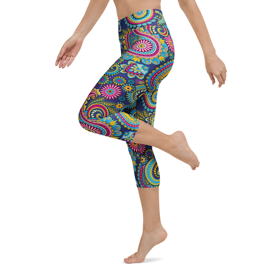 Blue Paisley Leggings product image (5)