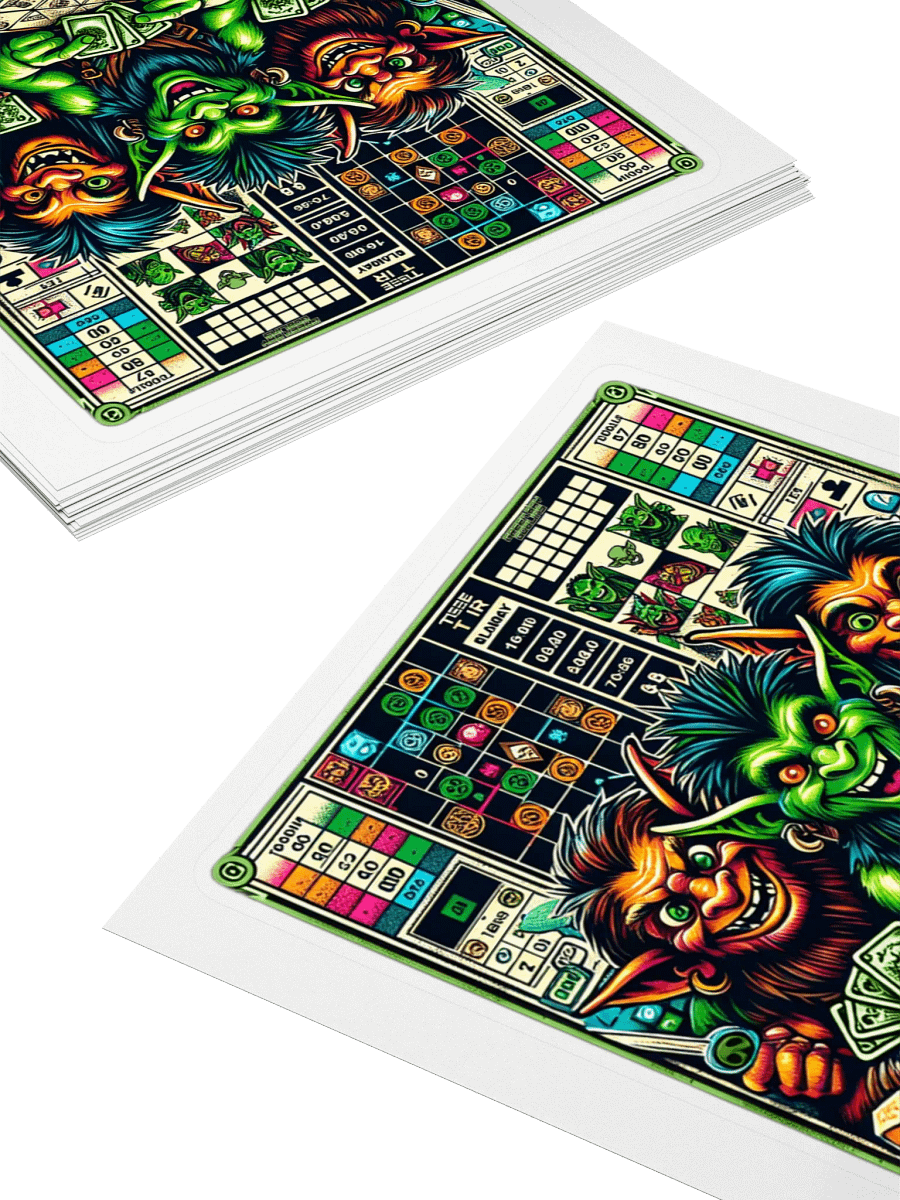 Green Bay Goblins "Game Night" Sticker product image (10)