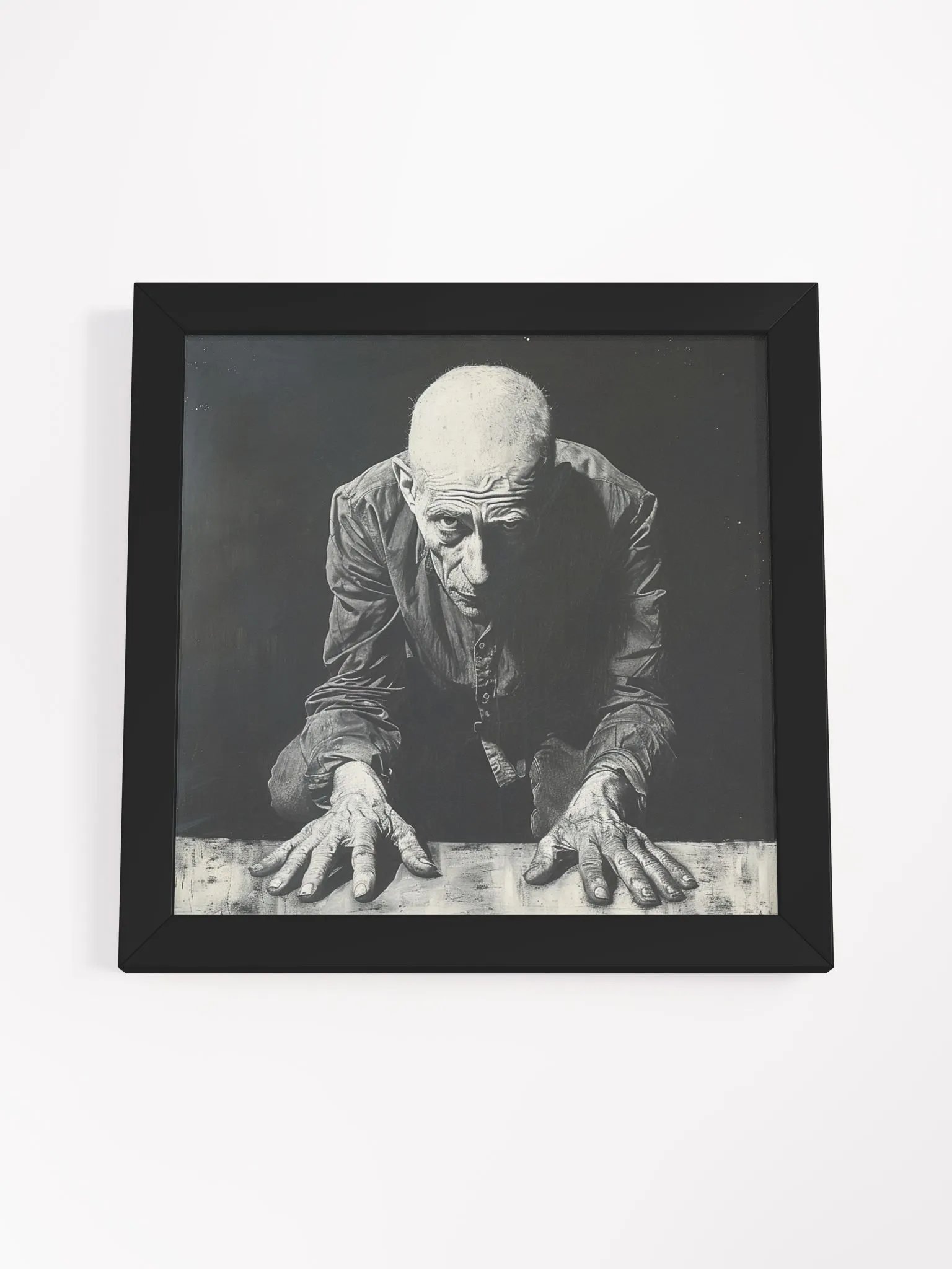 Prisoner of Life Black and White Framed Wall Art product image (4)