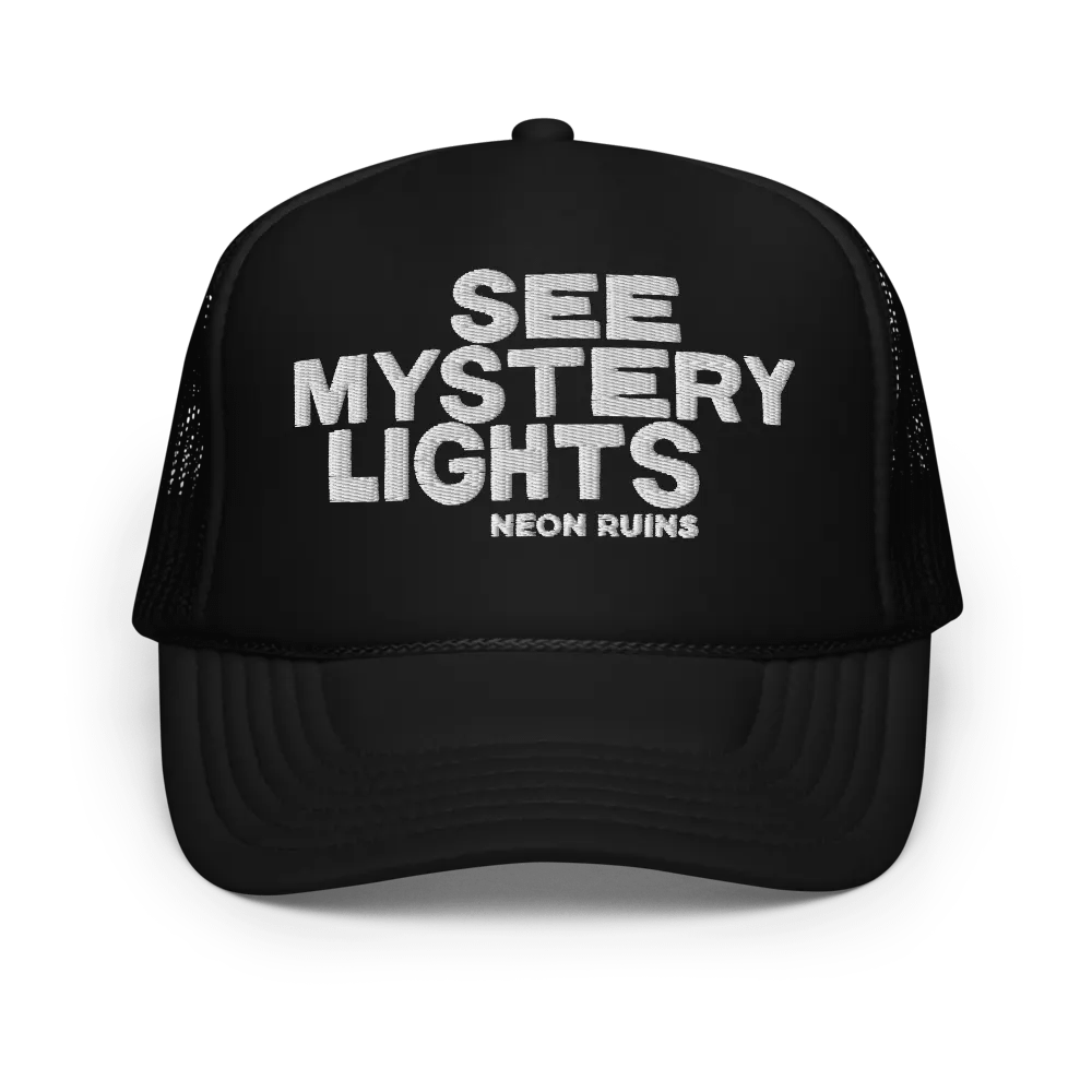 Mystery Lights Trucker Hat (W&B) product image (1)