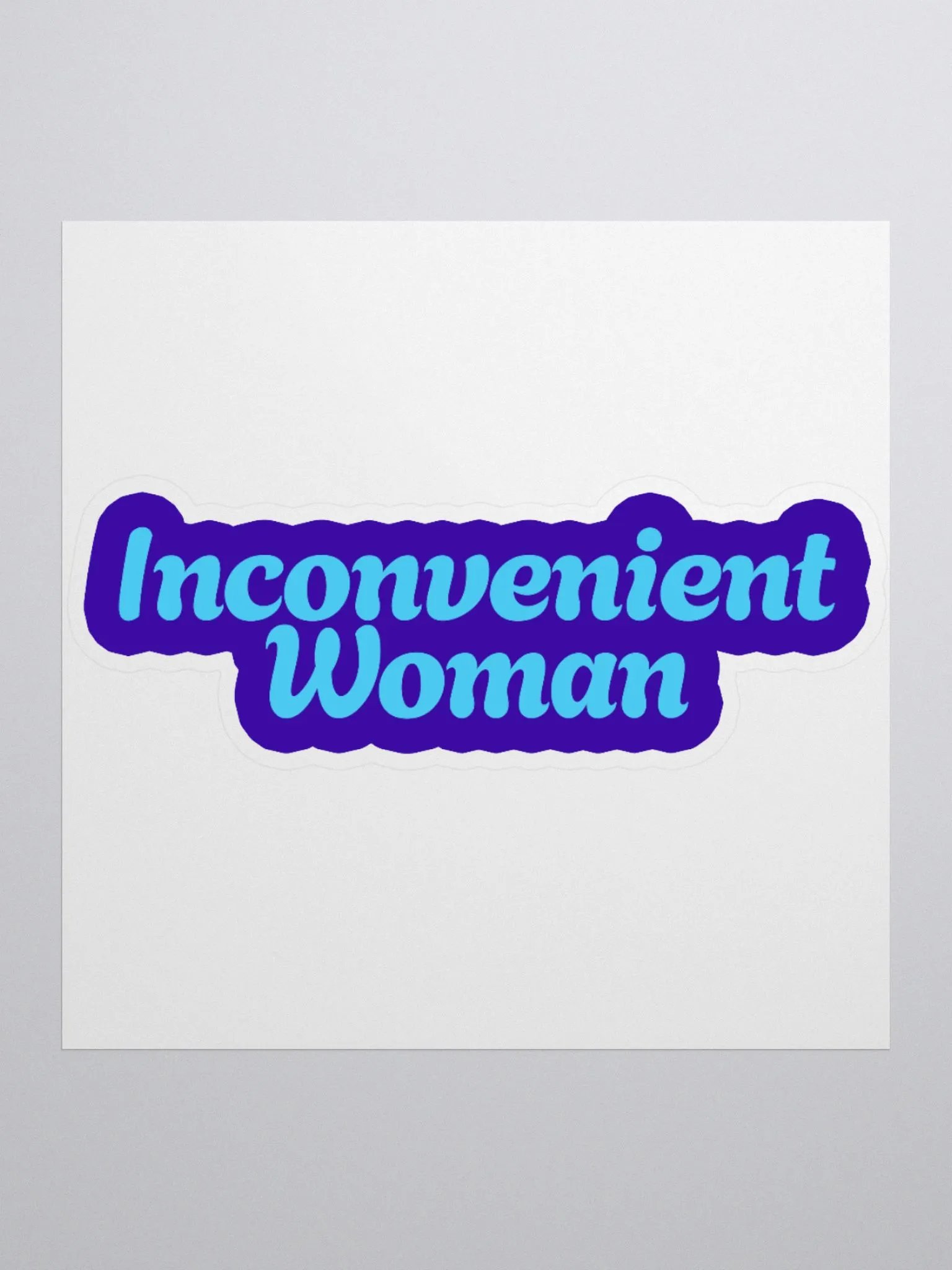 Inconvenient Woman Kiss Cut Stickers product image (2)