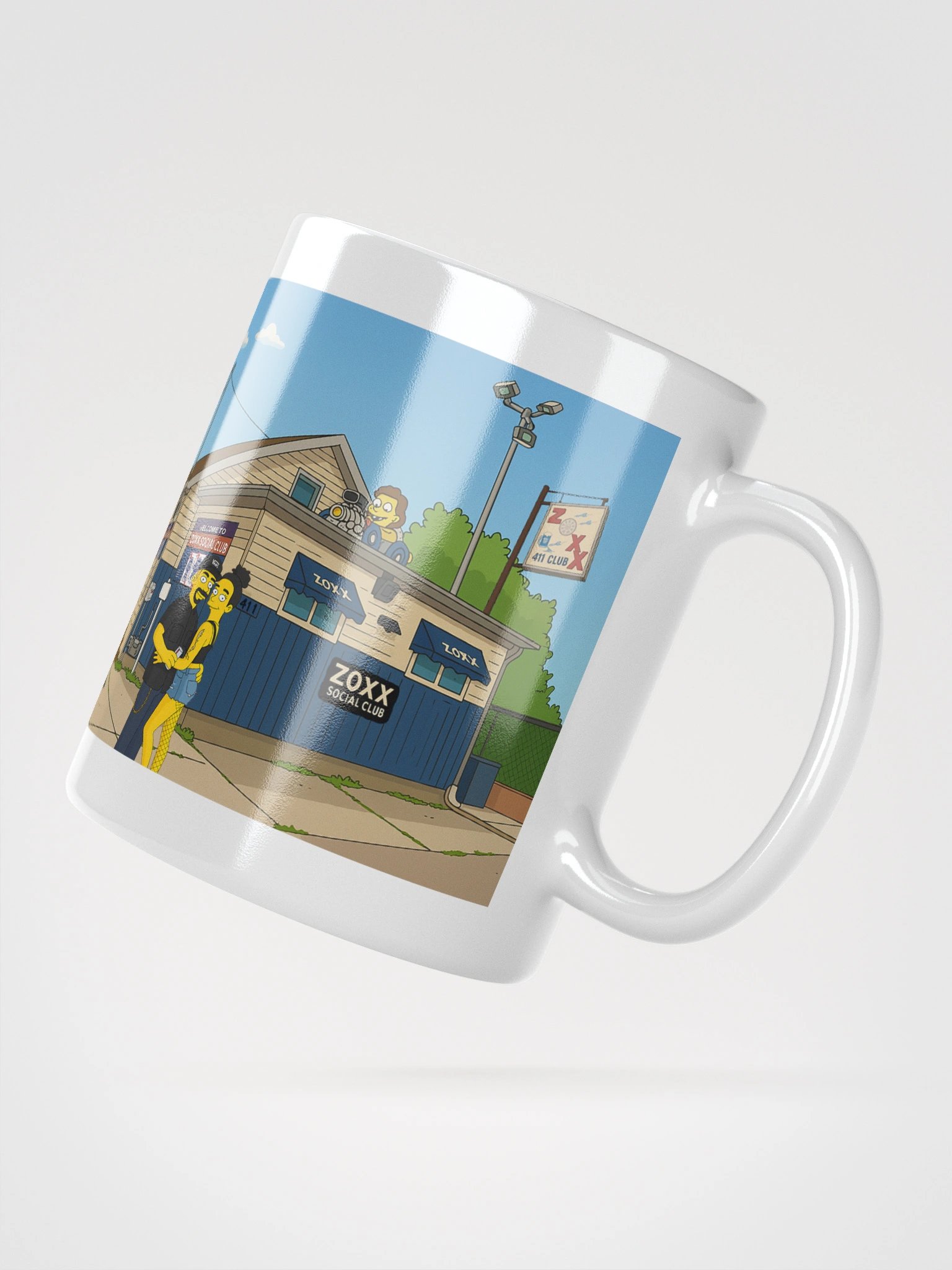 Zoxx Social Club White Glossy Mug product image (6)