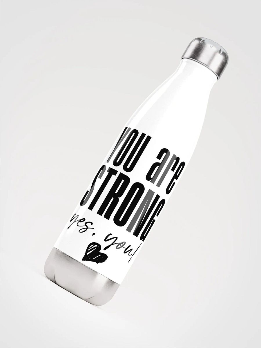 You are Strong Stainless Steel Bottle - white product image (4)