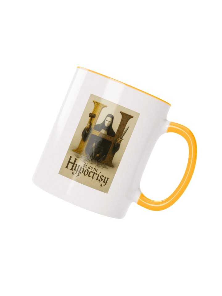 H as in hypocrisy double-sided mug product image (2)