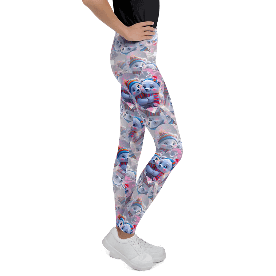 Whimsical Polar Bears Pattern Leggings - Winter Fashion Statement product image (5)