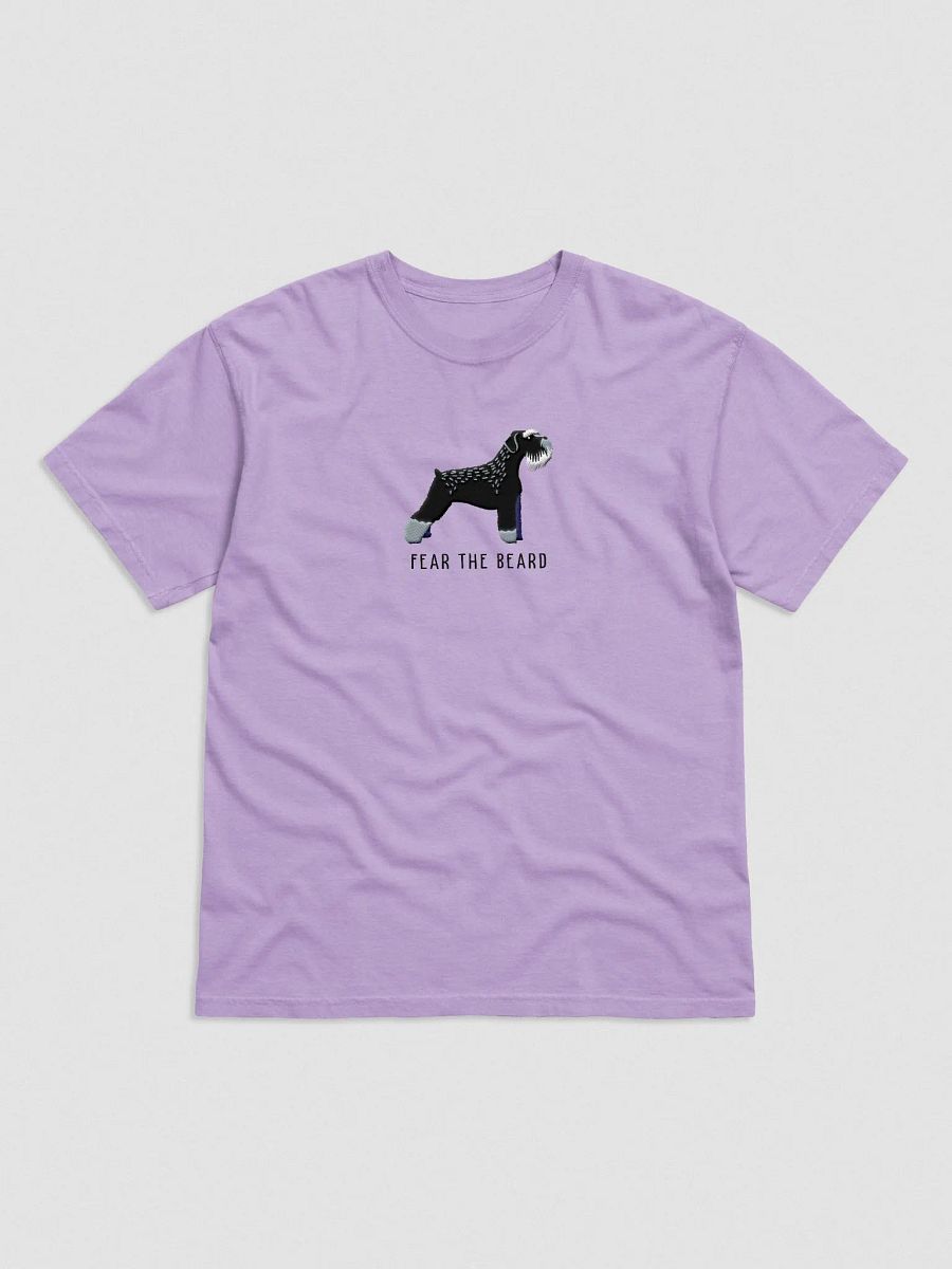 Fear the Beard T-Shirt(Embroidered) of a Schnauzer(Black) product image (4)