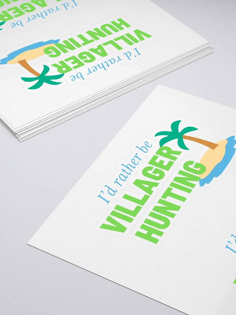 i'd rather be villager hunting stickers product image (4)