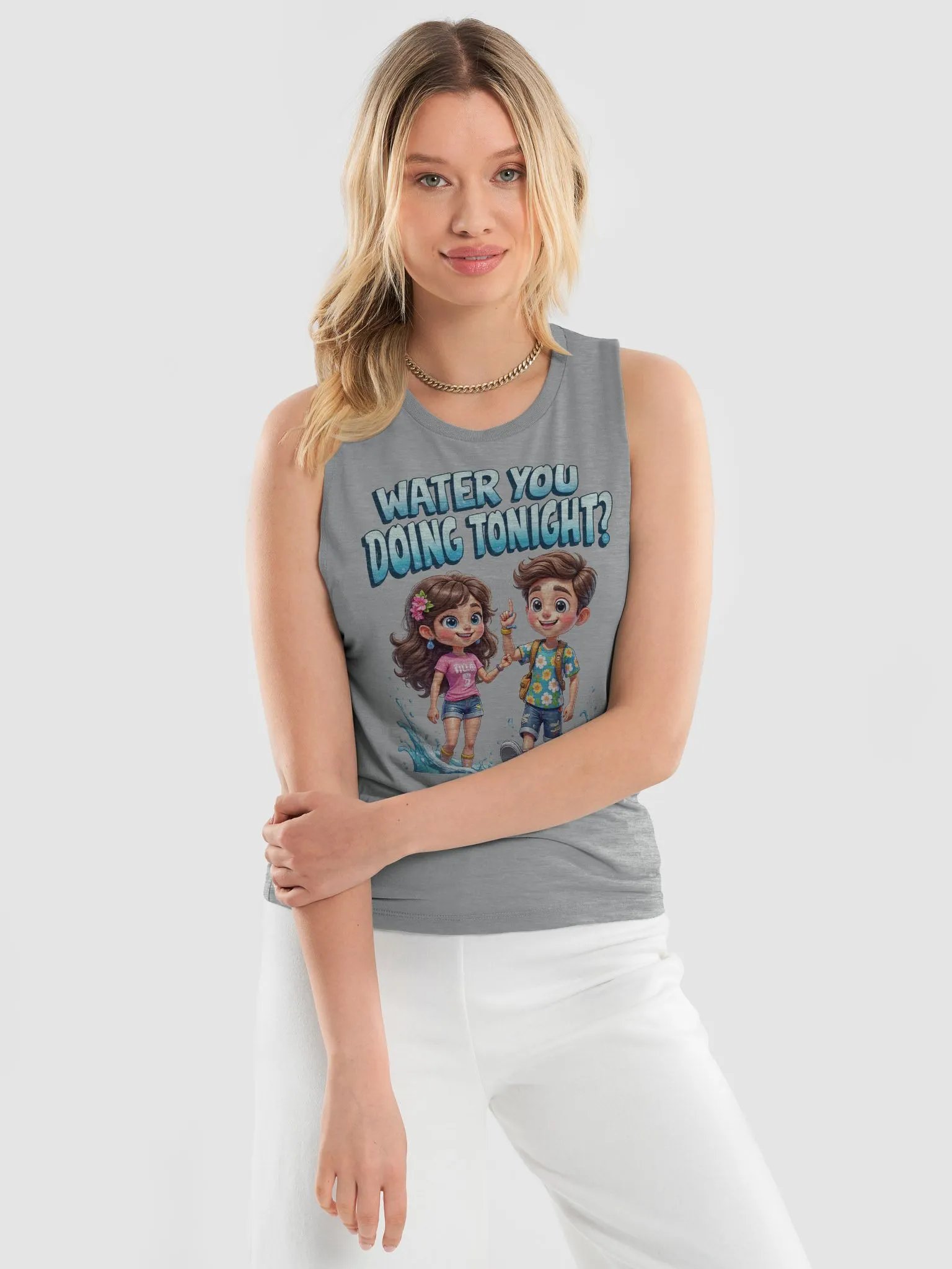 Splashy Romance Flowy Muscle Tank product image (11)