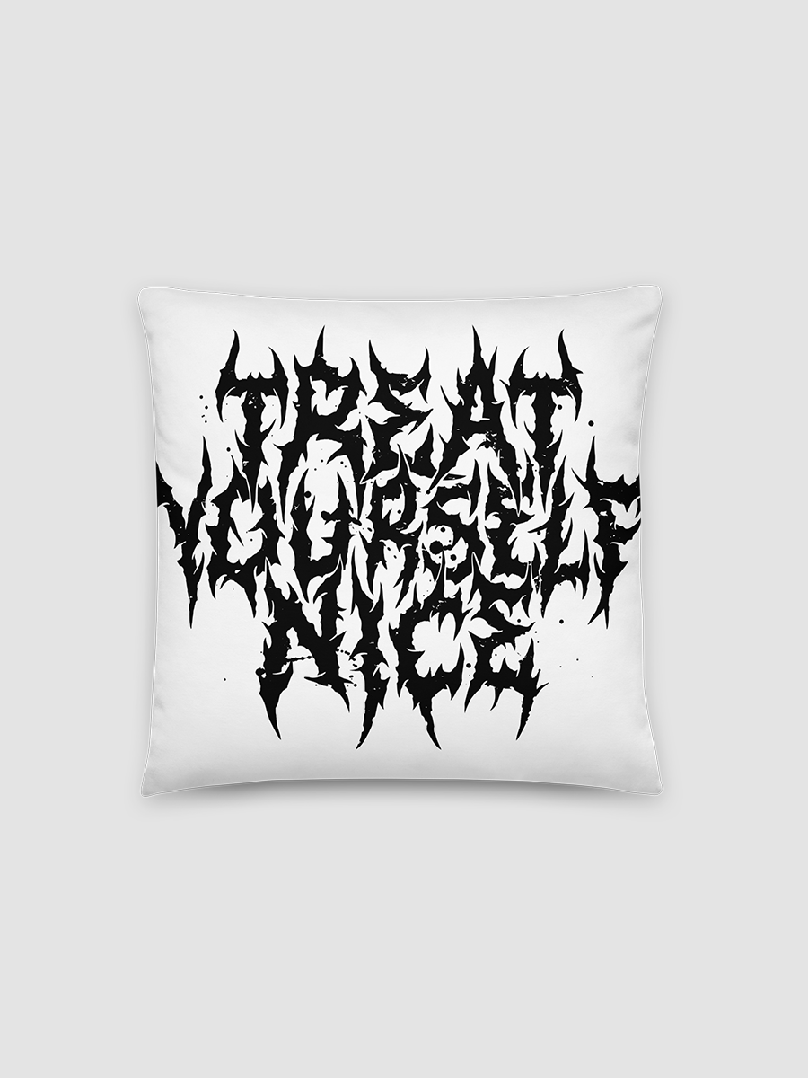 Treat Yourself Nice Logo Pillow product image (1)