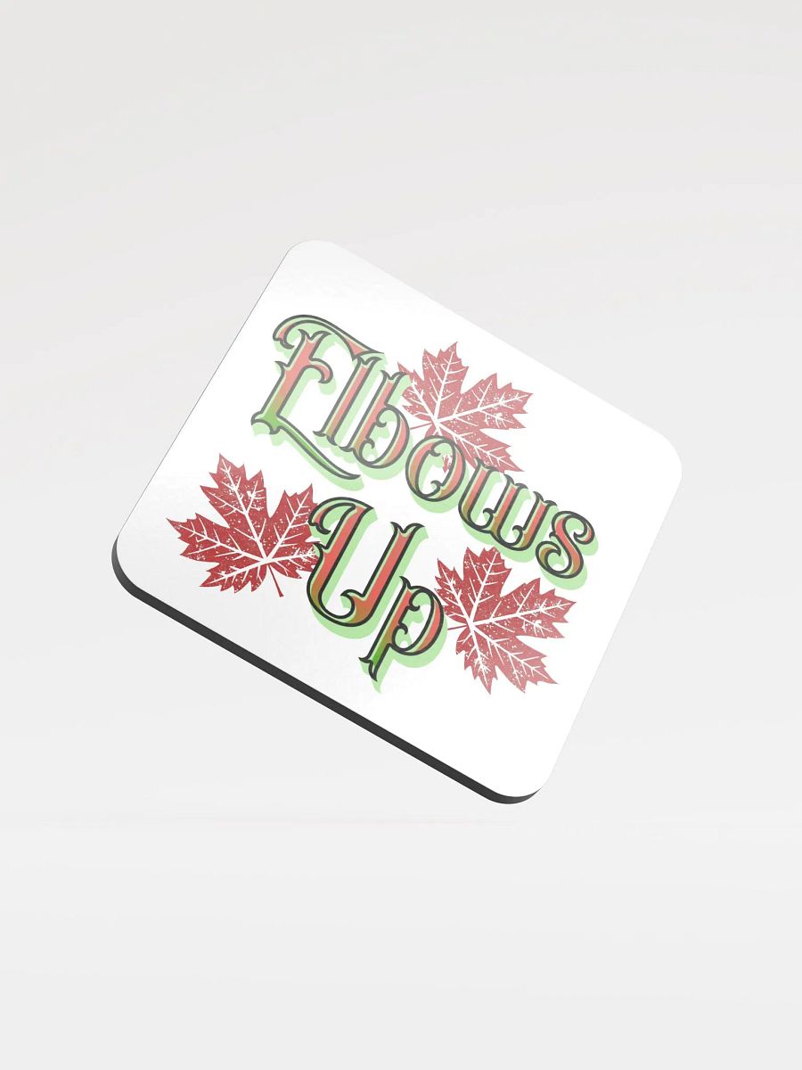 Elbows Up Maple Leaves Cork Coaster Set product image (2)