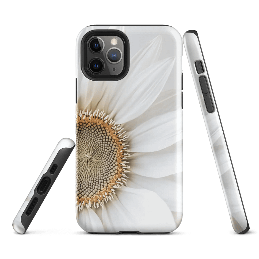 White Sunflower Tough Case for iPhone® product image (2)