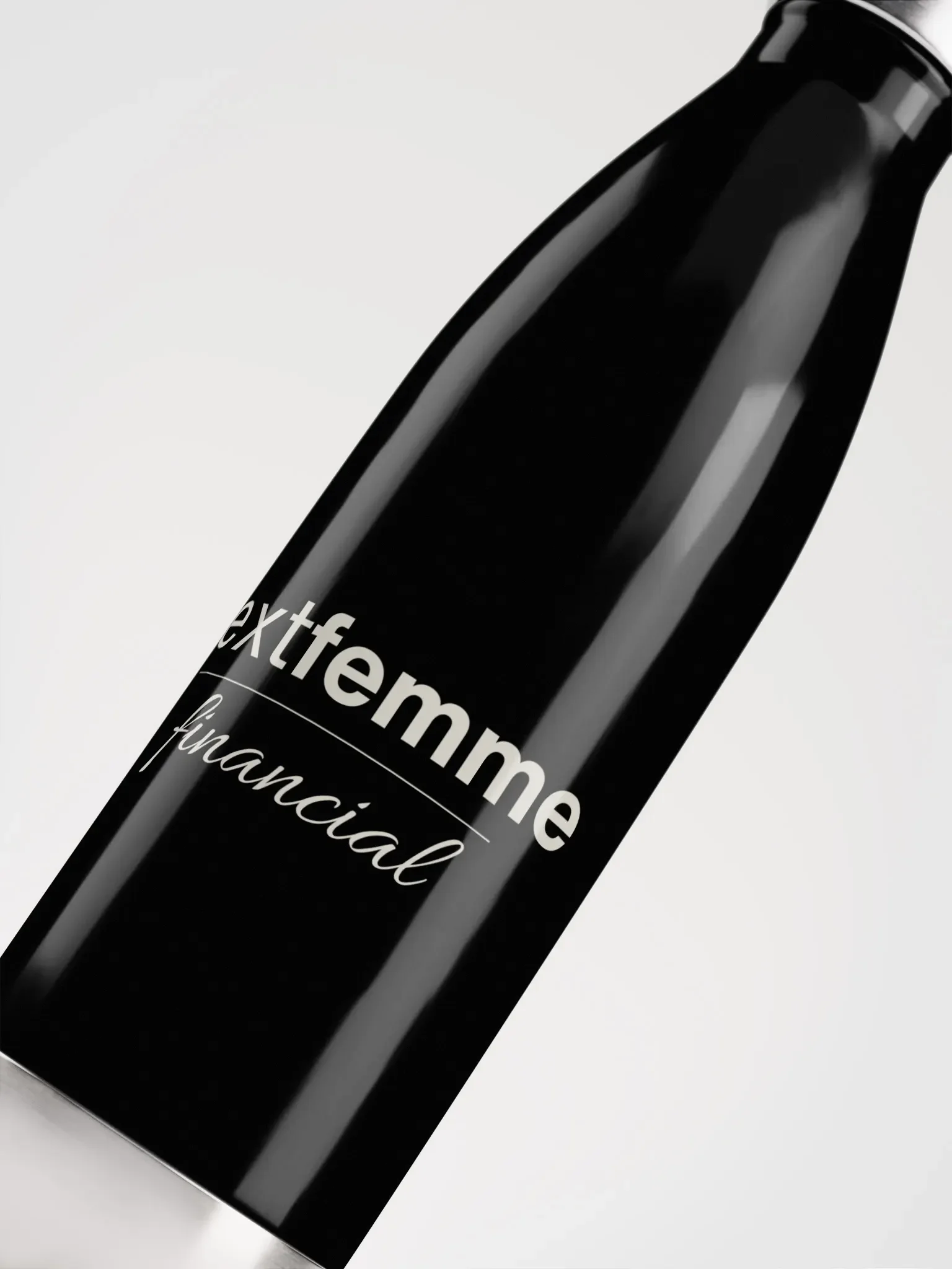 Stainless Steel Elegance Water Bottle with Light Beige Logotype product image (5)