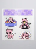 funni pink cat sticker pack | number 2 product image (1)