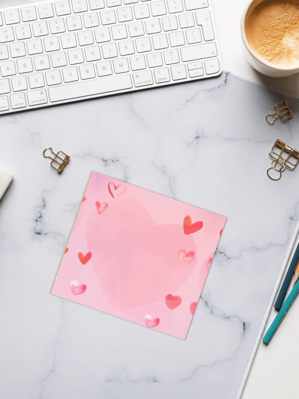 Pink Hearts Notepad product image (2)