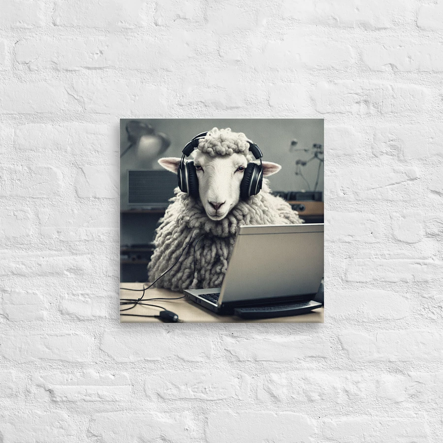 Sheep With Headphones And Laptop Wall Art product image (13)