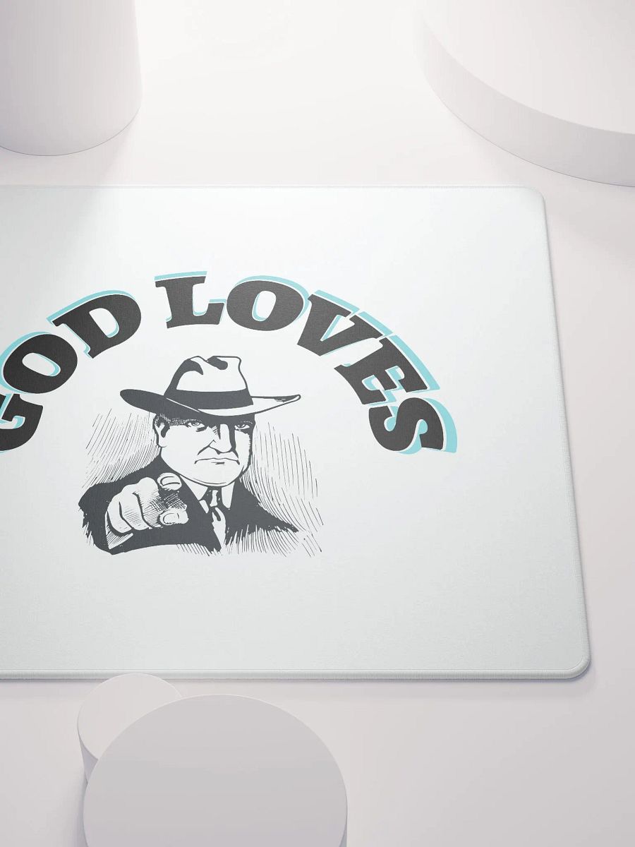 GOD LOVES YOU. Sleek Gamer's Haven Mouse Pad product image (9)