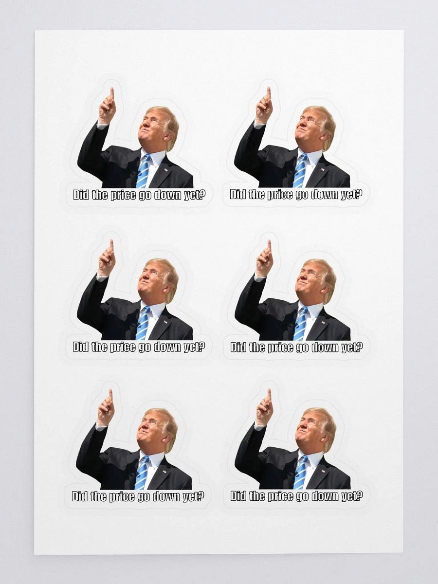 'Did the price go down yet?' Sticker Sheet product image (3)