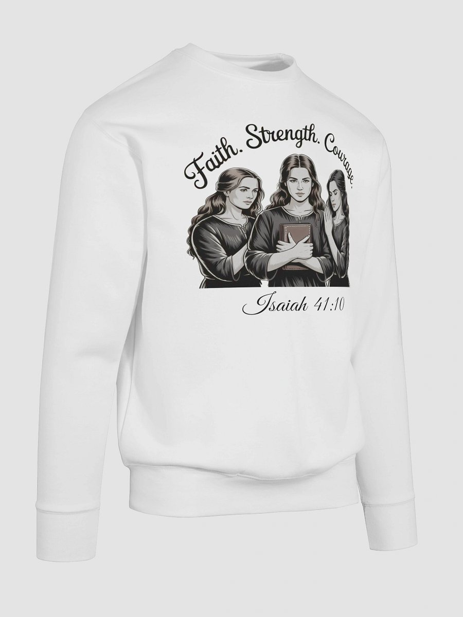 Faith Strength Courage Christian Women's Heritage Sweatshirt product image (7)
