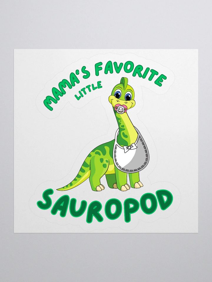 Mama's Favorite Little Sauropod - Kids Dinosaur Sticker product image (2)