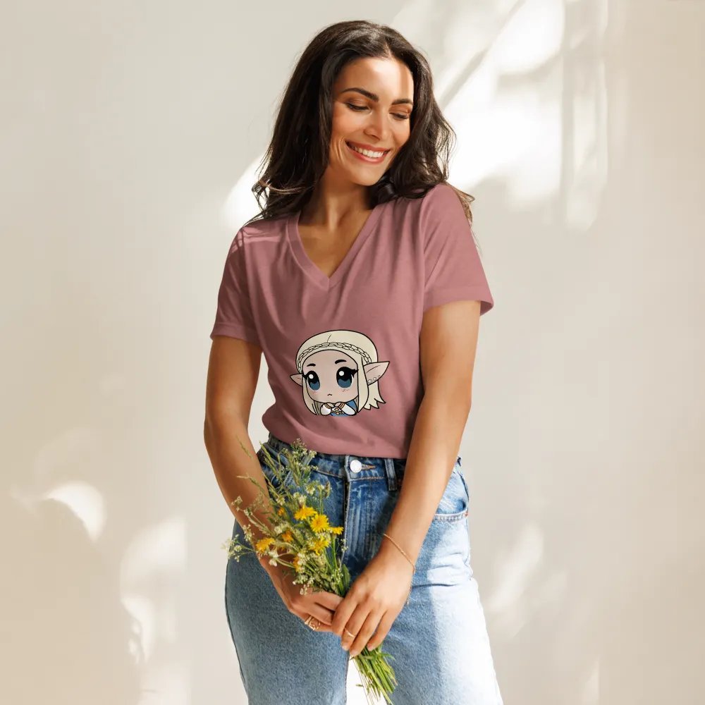 Relaxed V-Neck Shirt | Chibi-lookslikeZelda product image (1)