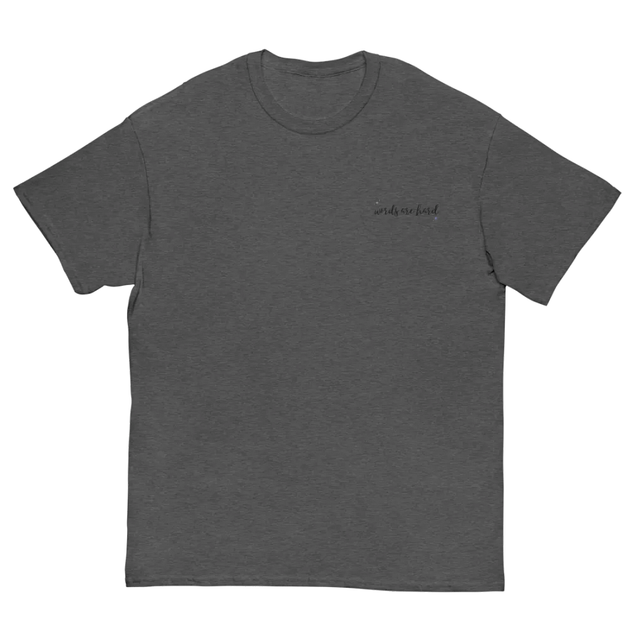 Words Are Hard Heavyweight Tshirt product image (16)