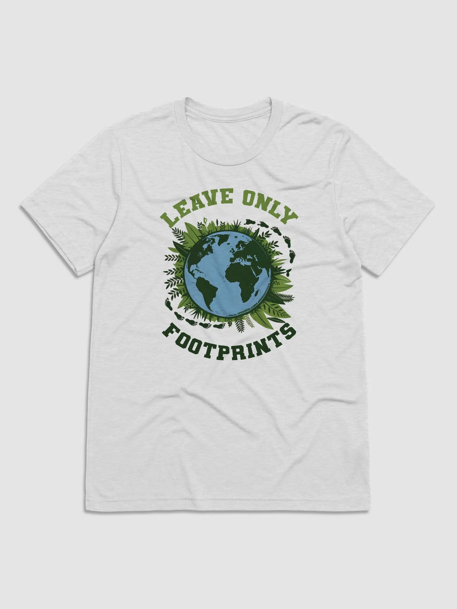 Leave Only Footprints, Care for Our Planet Triblend Tee product image (3)