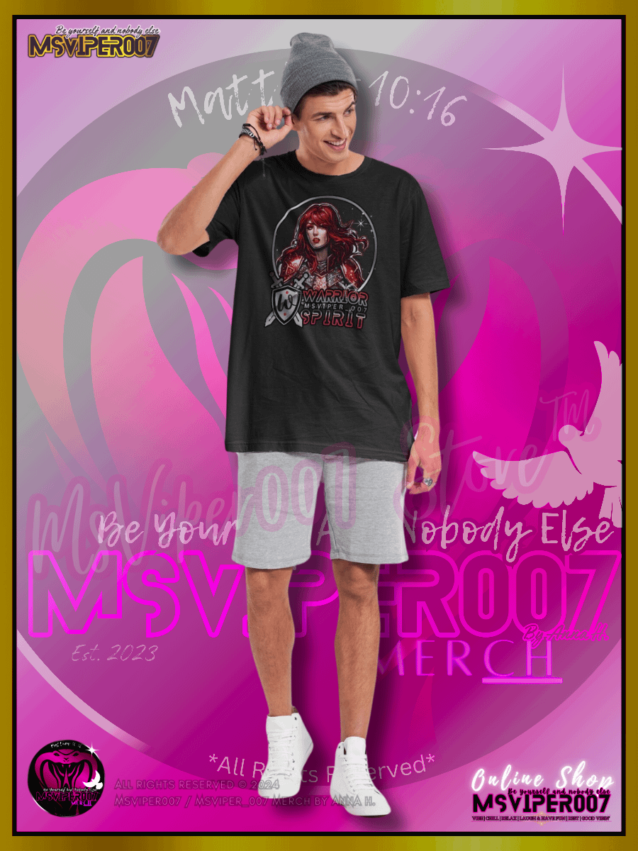 T-Shirt - MsViper007's "Warrior Spirit [Ruby Red]" Comfort T-shirt By Anna H. product image (7)