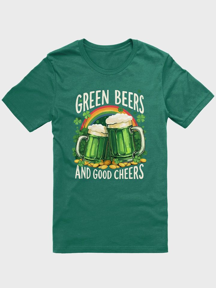 Green Beers and Good Cheers St. Patrick’s Day T-Shirt – Fun Irish Celebration Tee product image (3)