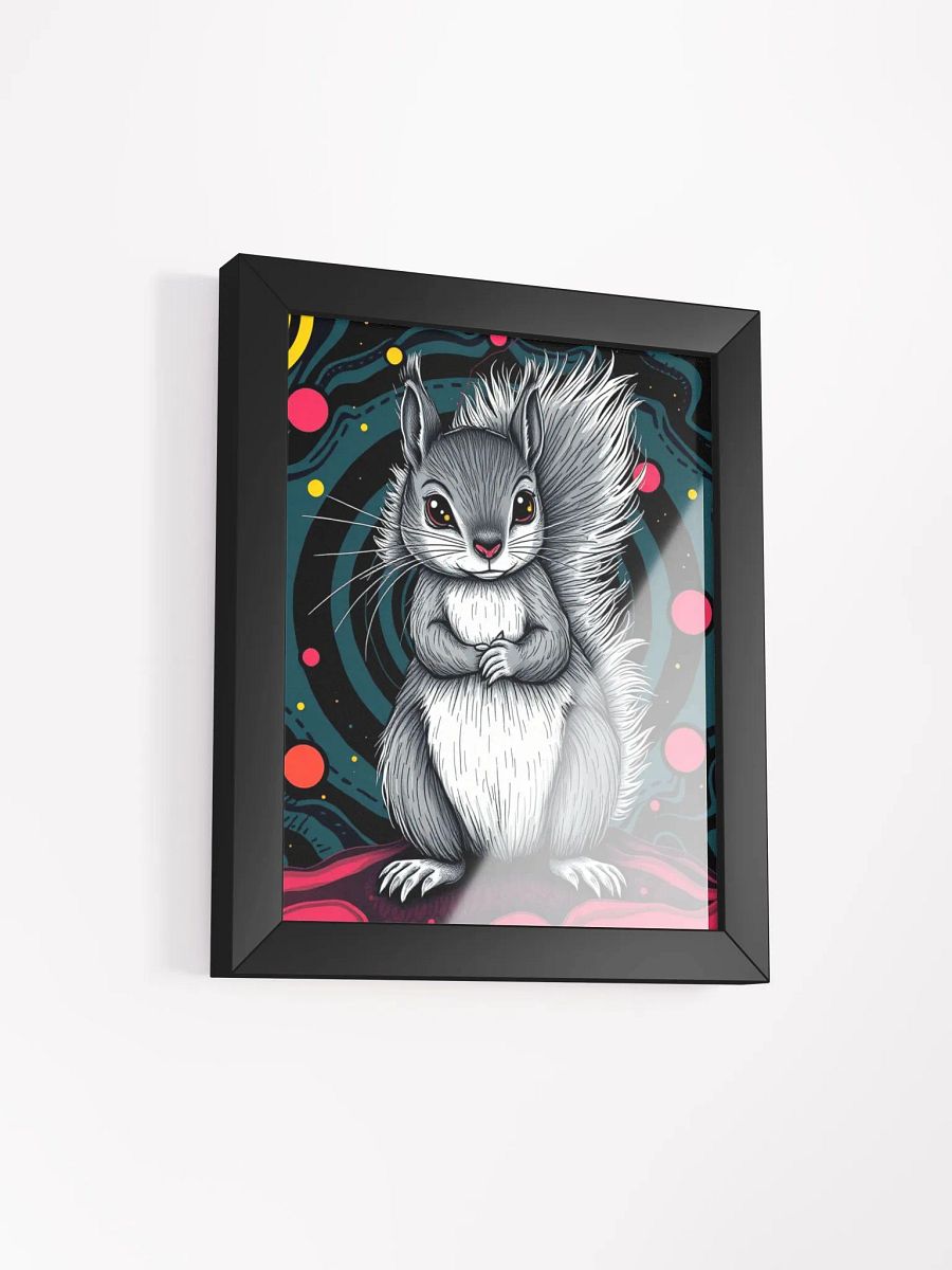 Whimsical Squirrel Swirl Framed Print product image (2)