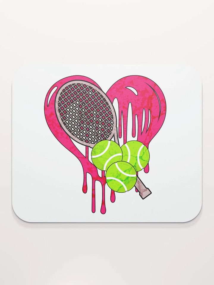 Heart Tennis Love Mouse Pad product image (2)