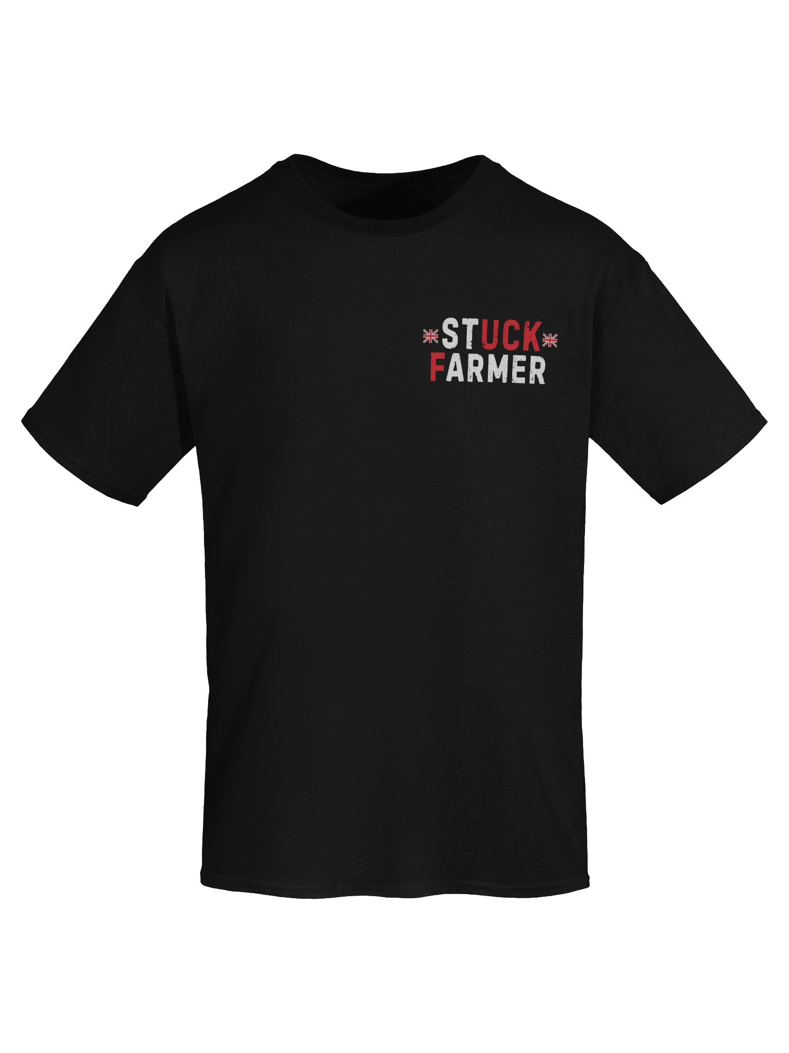 Stuck farmer back side and front side t shirt product image (73)
