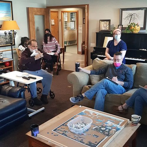 One of the many house meetings we have to keep updated!