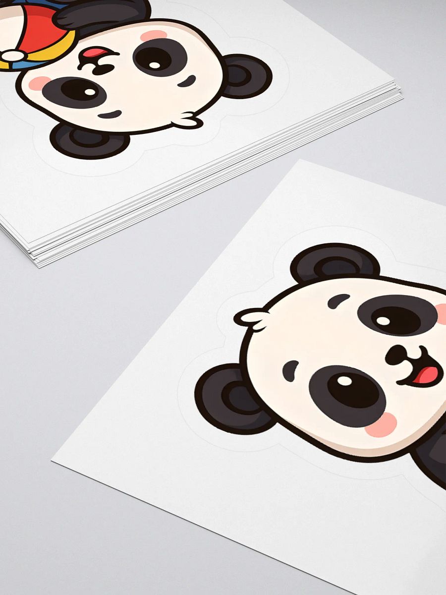 Cute Sticker of Panda with Beach Ball product image (4)