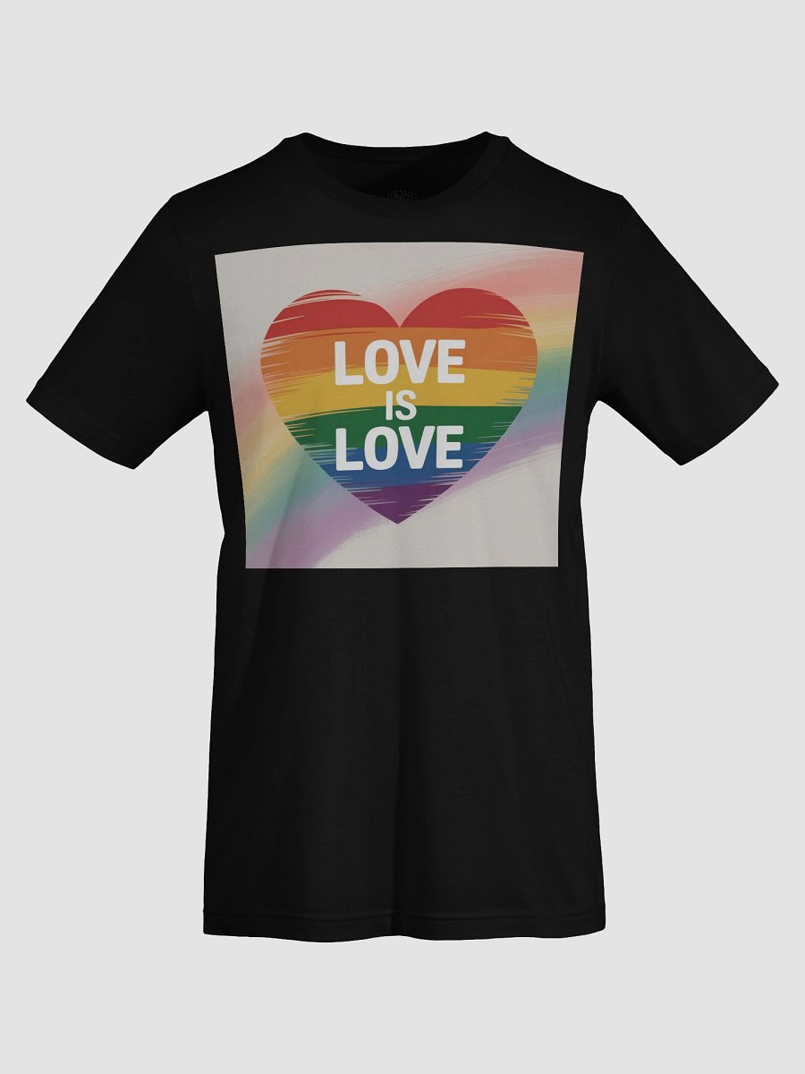 Exclusive 'Love is Love' Rainbow Heart Unisex T-Shirt - TDS Music product image (68)
