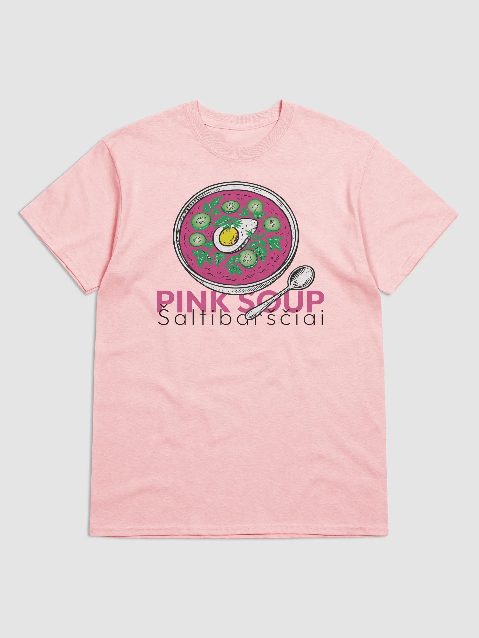Pink soup T-shirt product image (2)