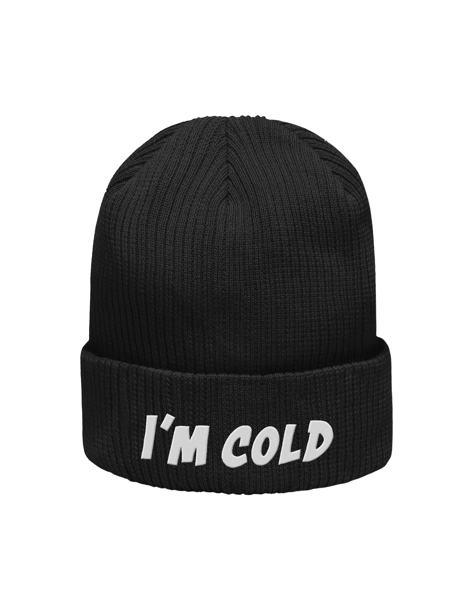 I'm Cold Ribbed Beanie product image (1)