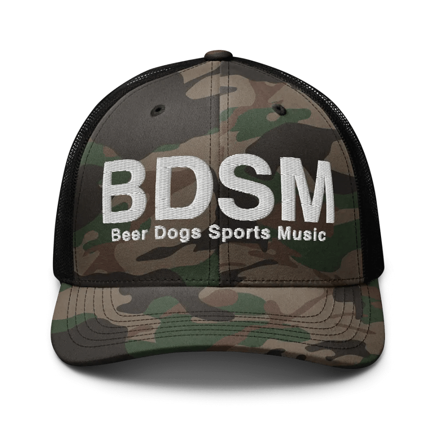 Beer Dogs Sports Music Camo Hat product image (1)