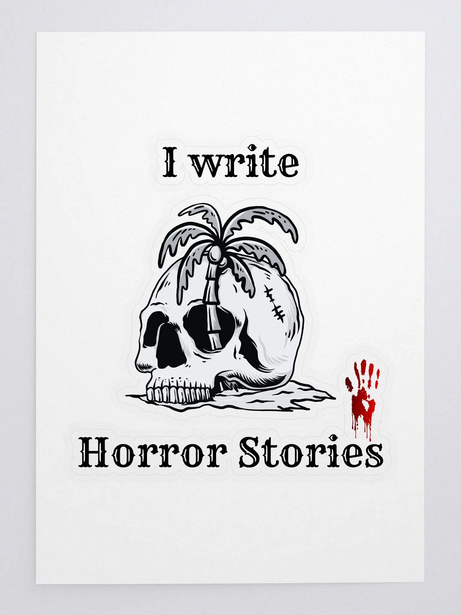 I Write Horror Stories Die Cut Sticker product image (3)