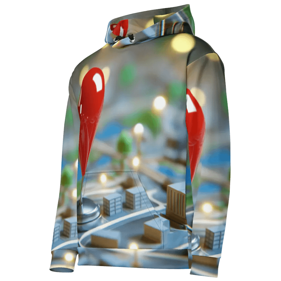 Urban Map Glow Unisex Hoodie product image (6)