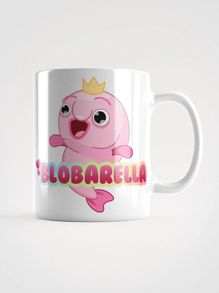 Blobarella White Logo Mug product image (1)